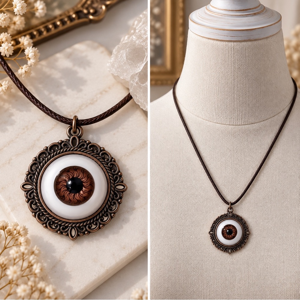 Watchful Eye Necklace – Ancient Bronze